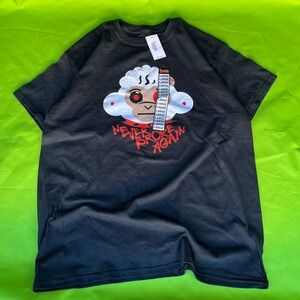 Large Young Boy Never Broke Again NBA Rap Hip Hop Shirt‎ Black Graphic Print Tee